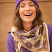 grand foulard georgia purple
