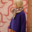 grand foulard georgia purple 