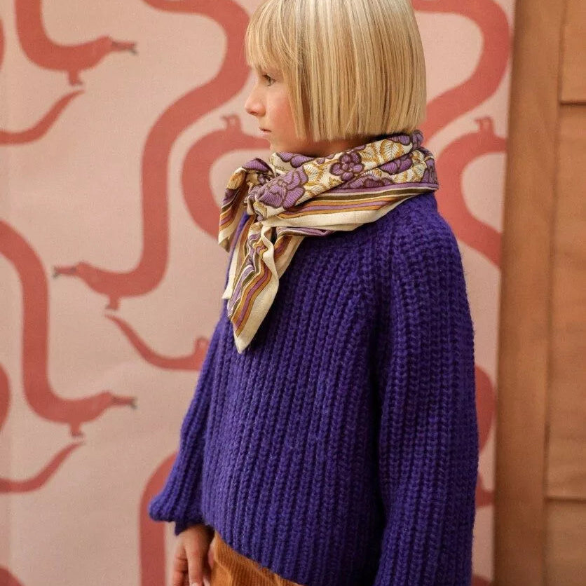 grand foulard georgia purple 