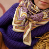 grand foulard georgia purple 