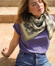 Grand foulard Harper Kaki