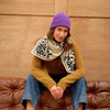 grand foulard hindi bandana ecru 