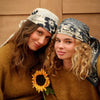 grand foulard hindi bandana ecru 