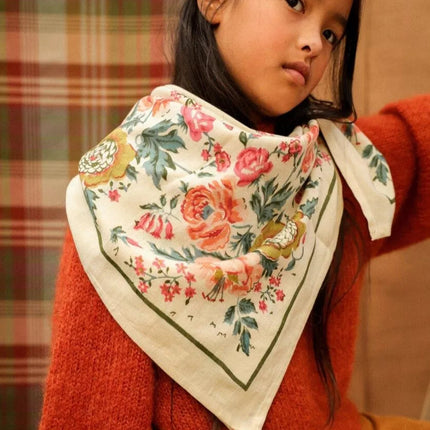 grand foulard jeanet porcelaine