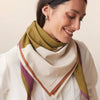 grand foulard kaki
