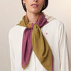 grand foulard kaki