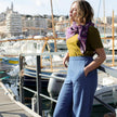 grand foulard pippa purple