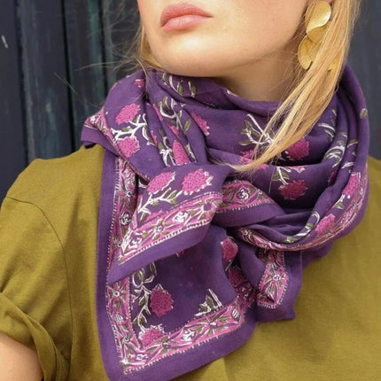 grand foulard pippa purple 