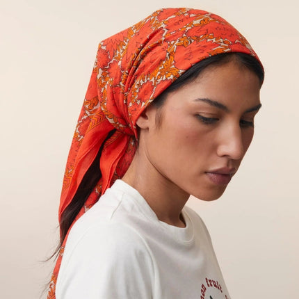 grand foulard pop pink