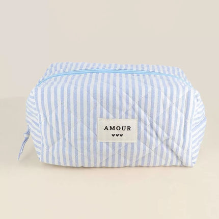 grande trousse de toilette bleu