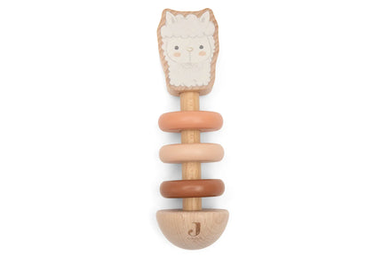 Hochet en bois alpaca Paco