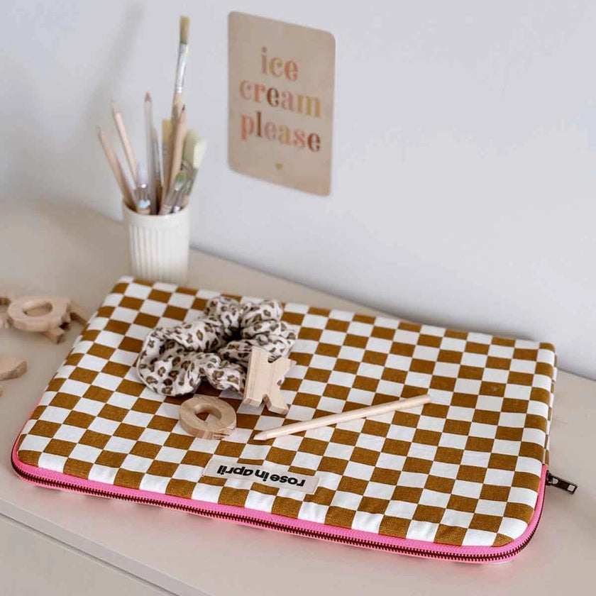 housse d'ordinateur maya damier