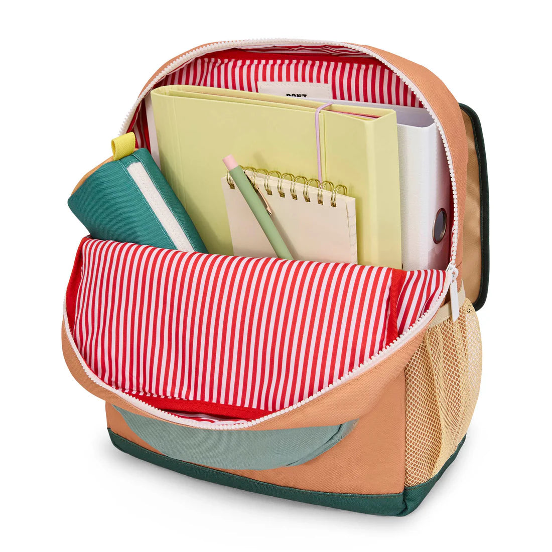 cartable marron et vert