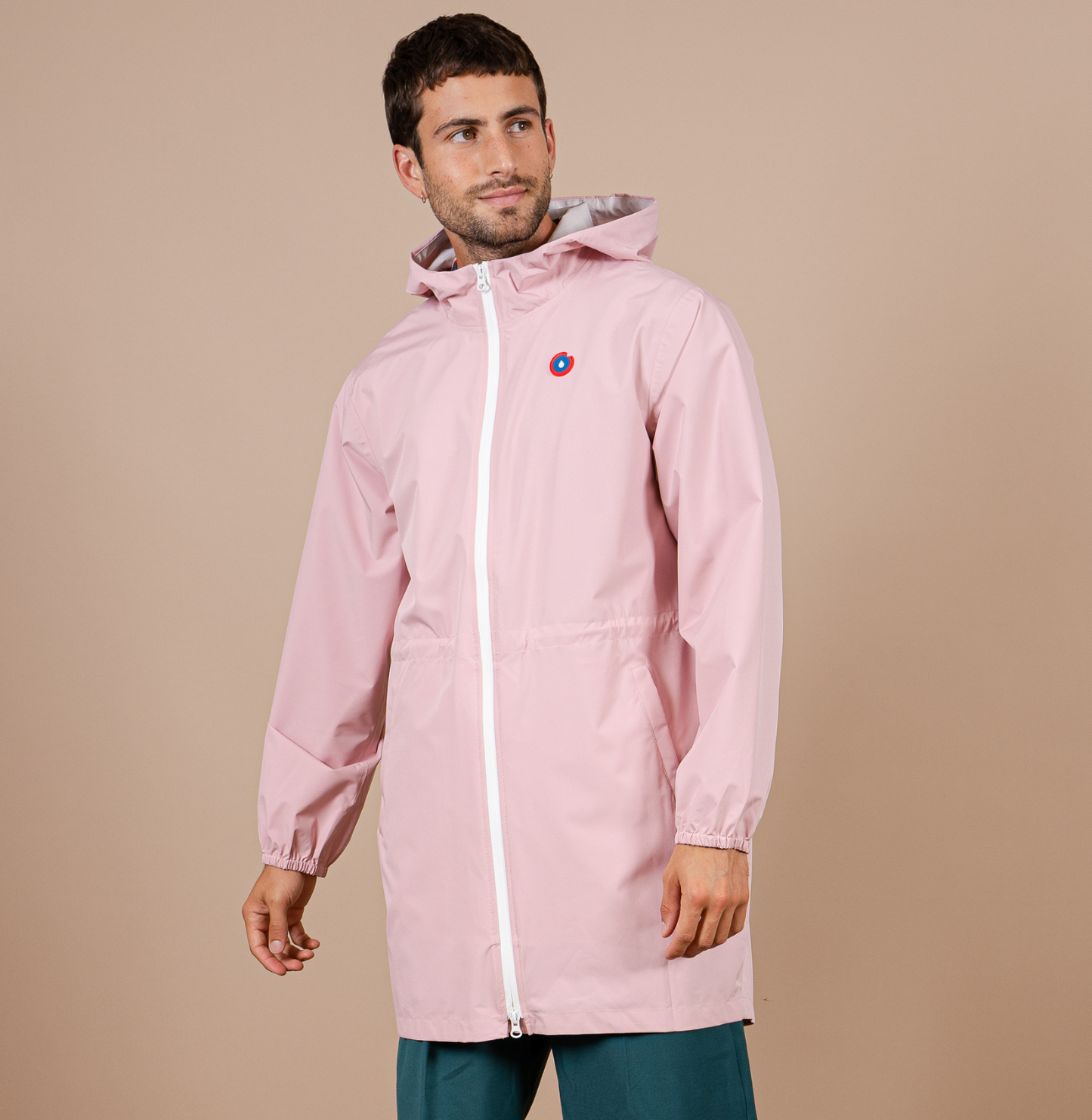 imperméable rose