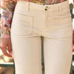 jean en velour beige