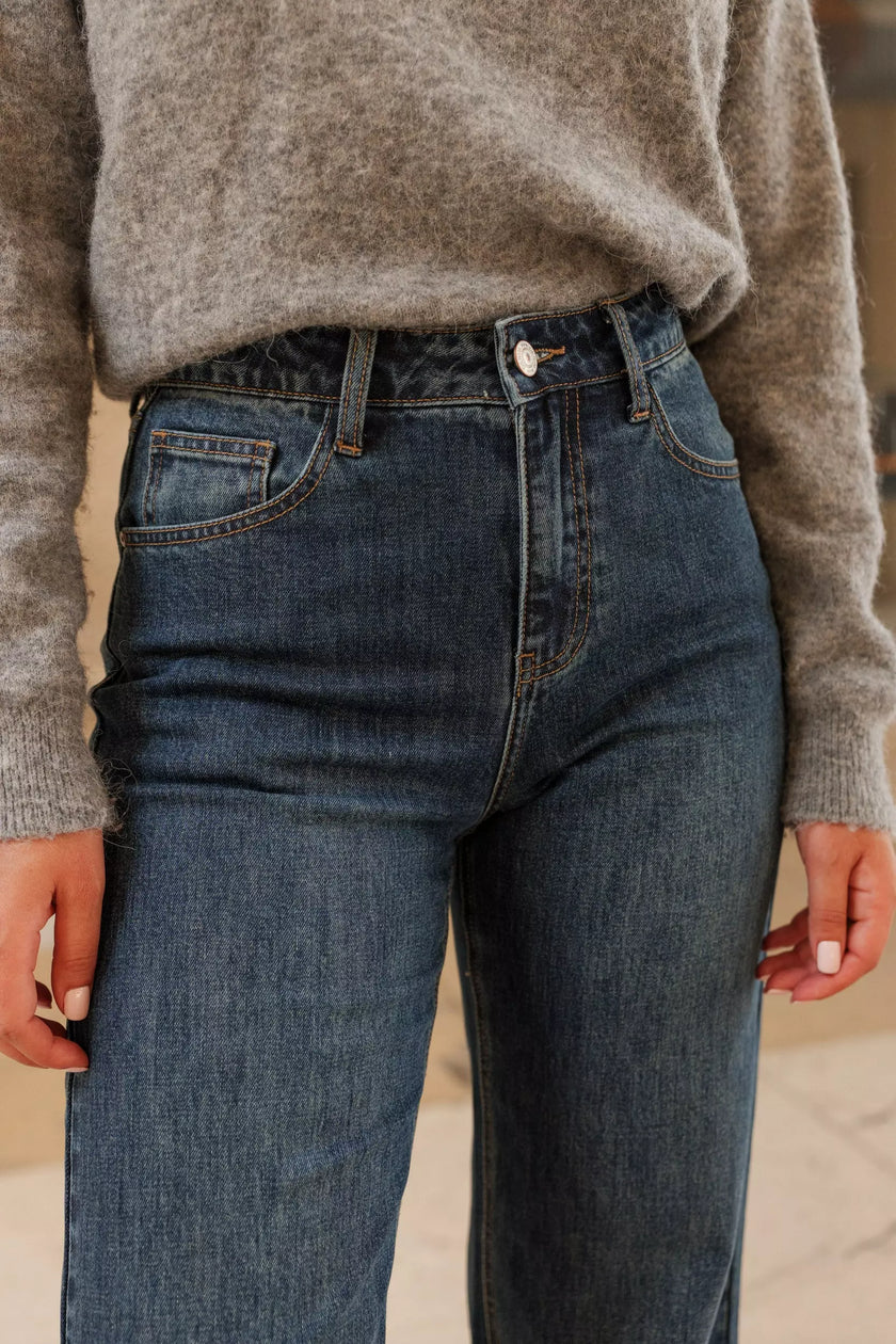 Jean bleu foncé Celestin Oraije