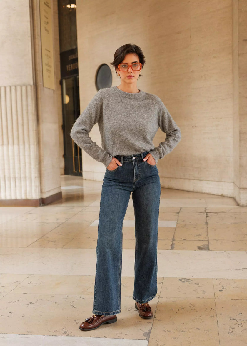 Jean bleu foncé Celestin Oraije