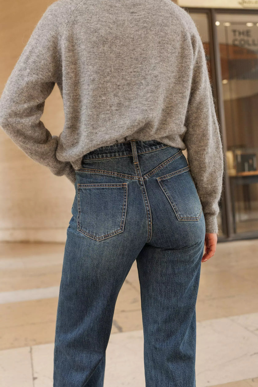 Jean bleu foncé Celestin Oraije