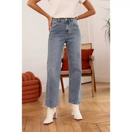 jean denim bleu moyen clair oraije