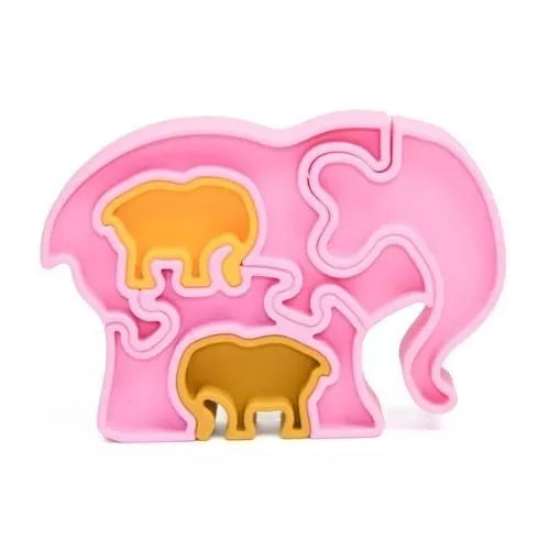 Jeux eveil puzzle elephant petit kids rose