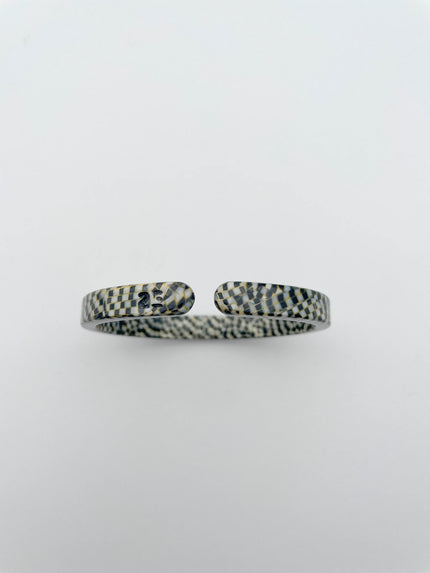 Bracelet jonc fin Damier - 23DEGRES