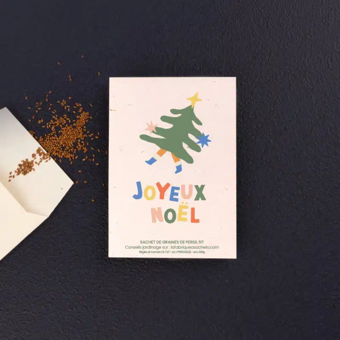 sachet de graines joyeux Noel