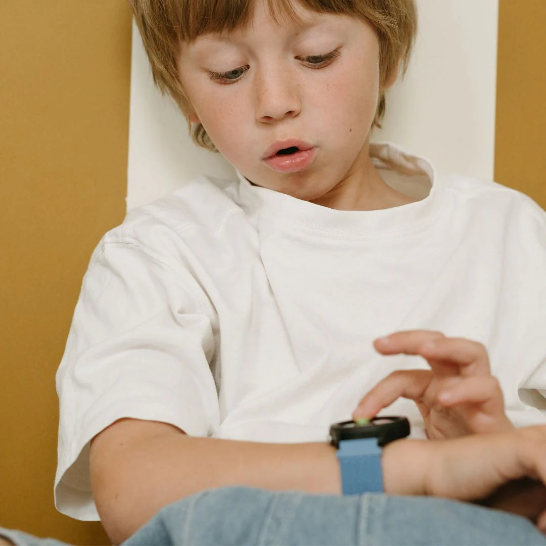 Montre bleue pour enfant