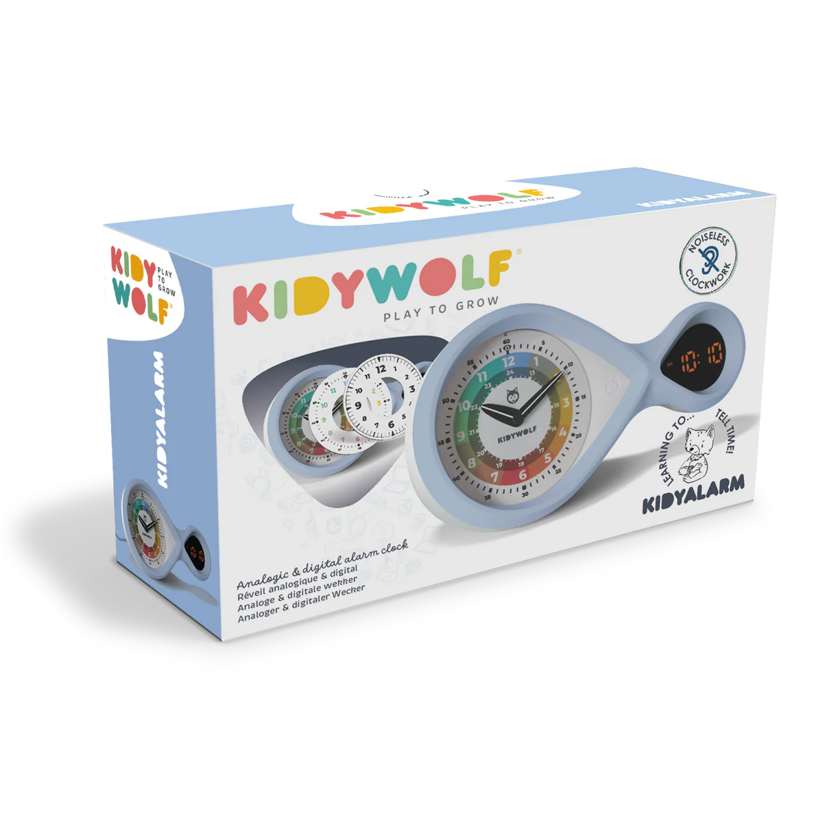 Kidyalarm Reveil éducatif bleu