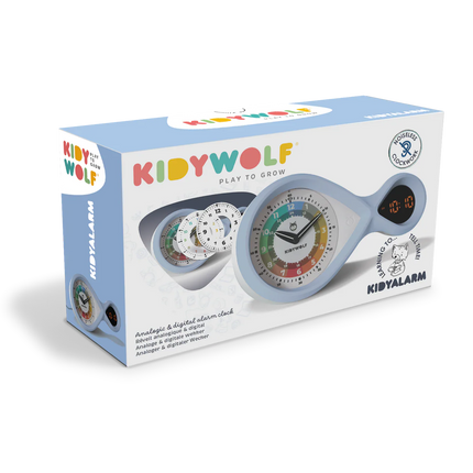 Kidyalarm Reveil éducatif bleu