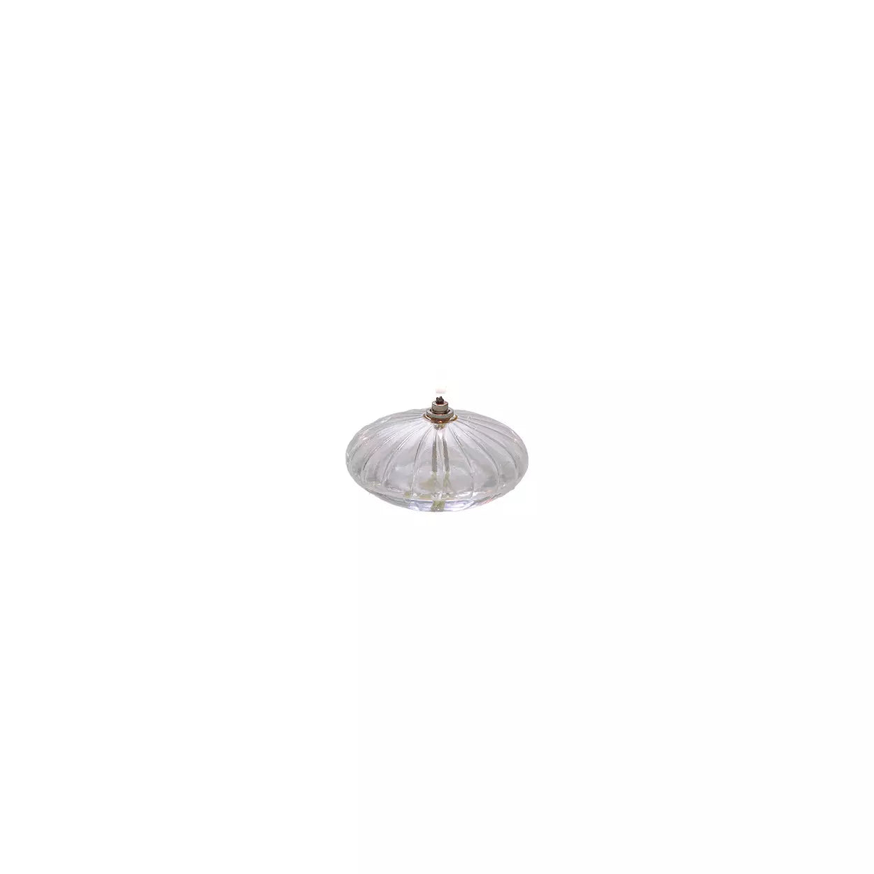 Lampe à huile éllipse striée S