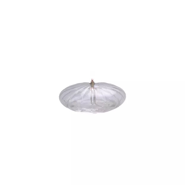 Lampe à huile éllipse striée XL
