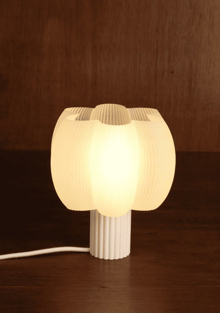 Lampe blanc coton bleuu studio 