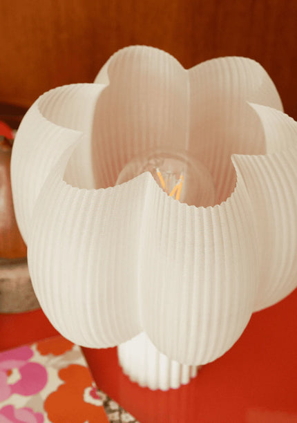 Lampe blanc coton bleuu studio 