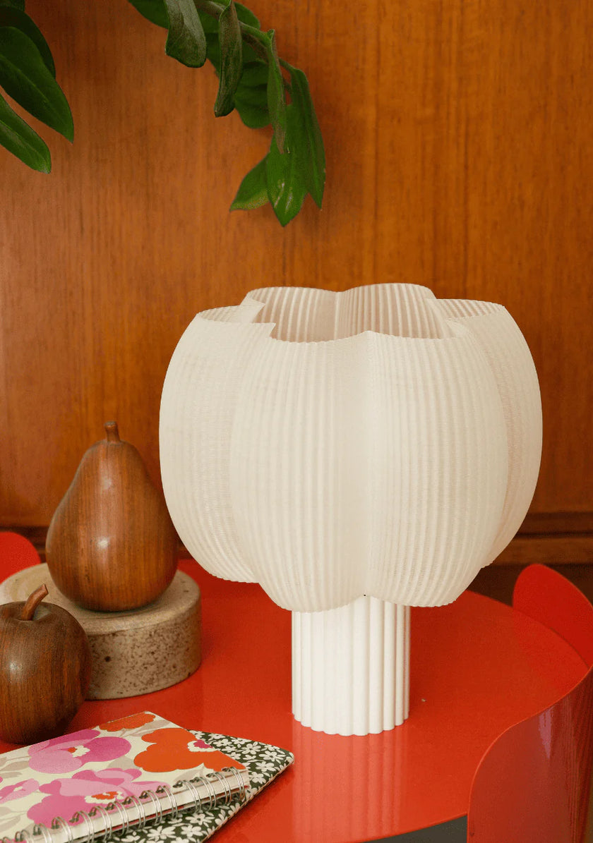 Lampe blanc coton bleuu studio 