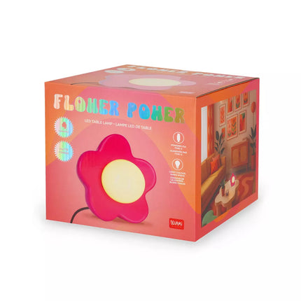 Lampe fleur legami rose matte