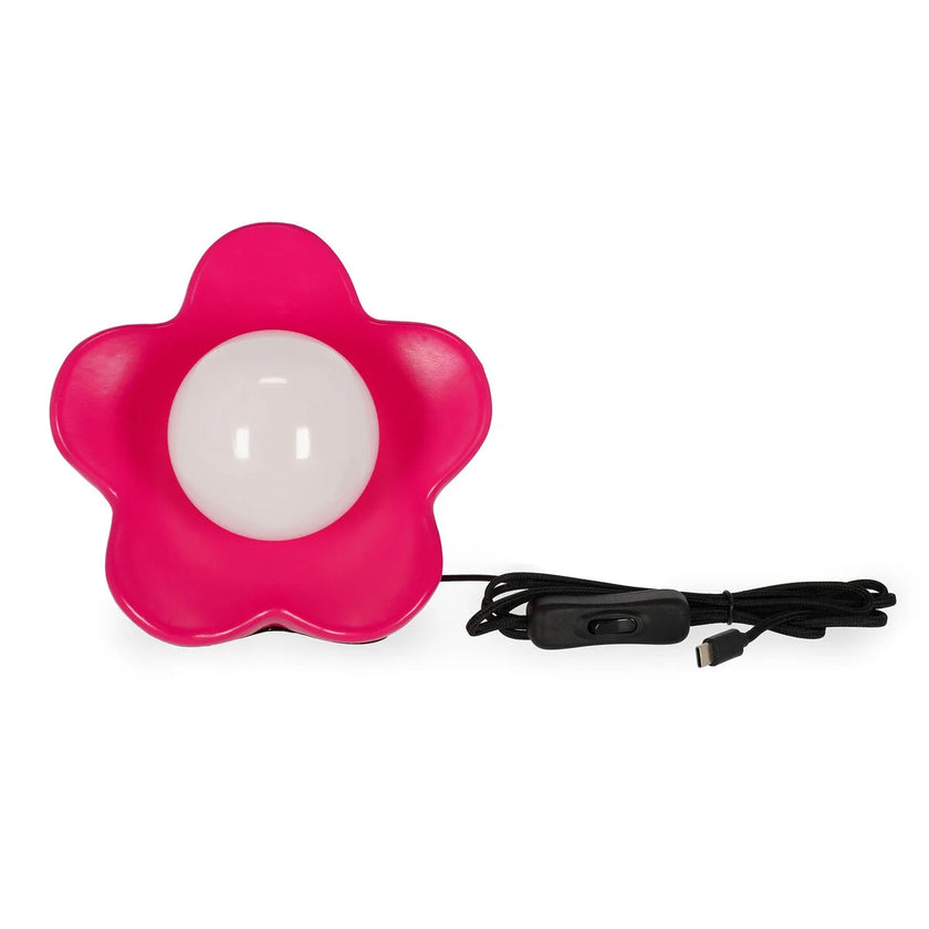 Lampe fleur legami rose matte