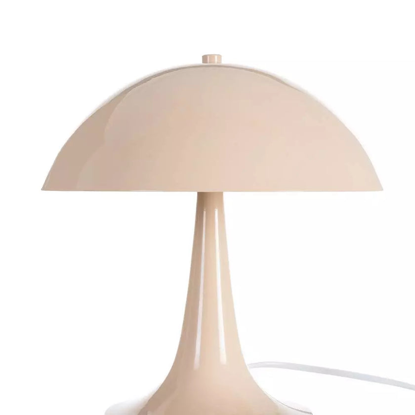 Lampe palmer beige en métal