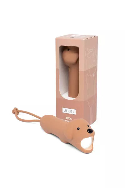 Lampe torche en silicone chien