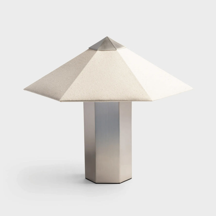 Lampe de table Phira en acier brossé – &Klevering