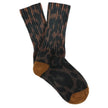 Chaussettes ESCUYER - LEOPARD CREW - BROWN