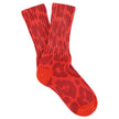 Chaussettes ESCUYER - LEOPARD CREW - orange