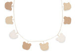 Ligne de drapeau teddy bear marron vichy Jollein