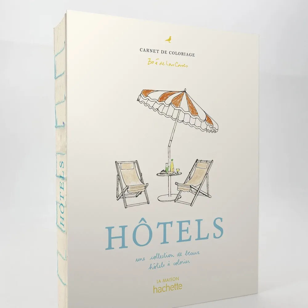 Cahier de coloriages Hôtels Hachette