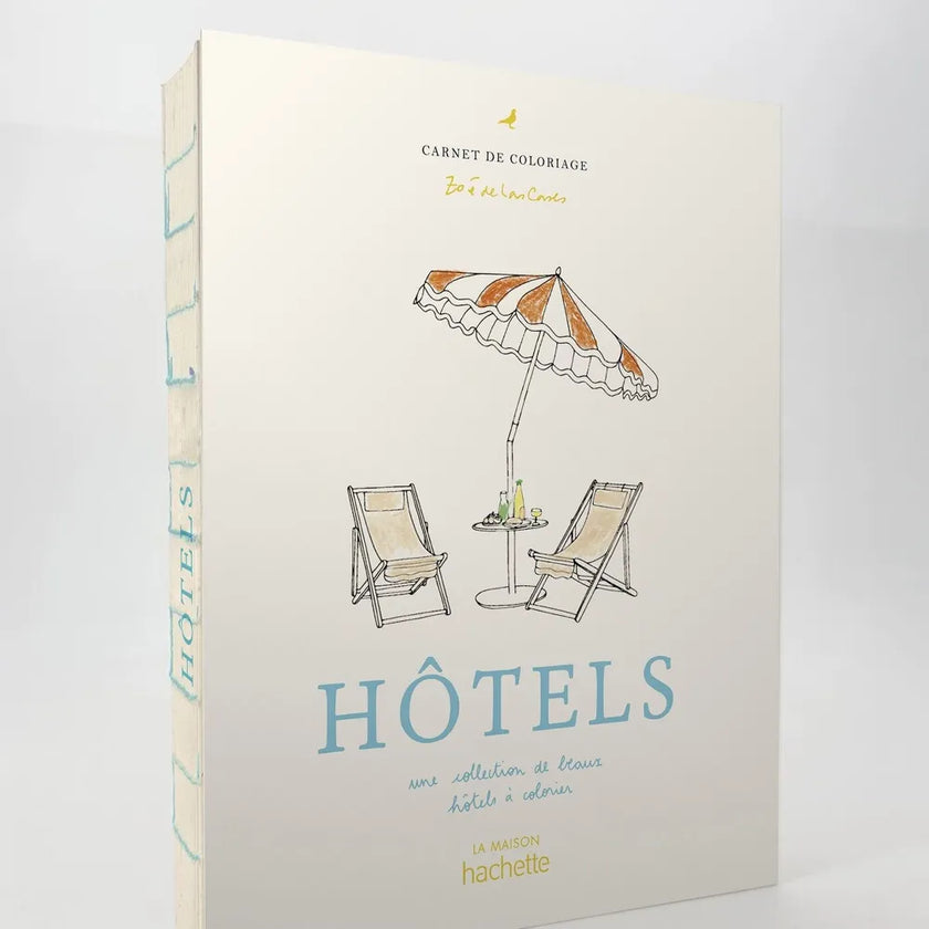 Cahier de coloriages Hôtels Hachette
