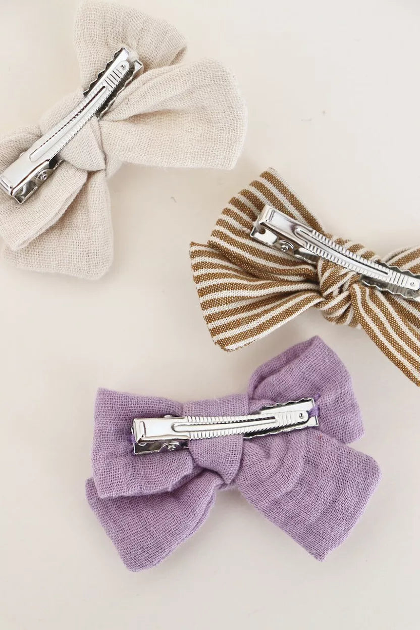 Barrettes de 3 pince maho