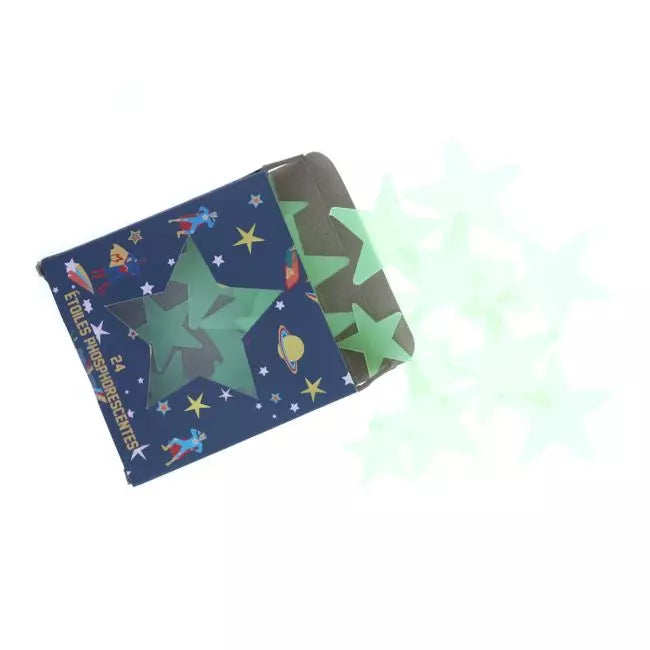 Lot de 24 étoiles phosphorescentes