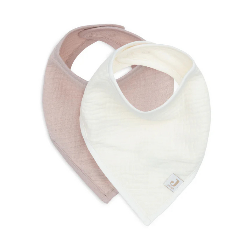 lot 2 bavoirs en silicone wild rose oatmeal