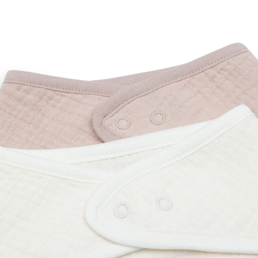 lot 2 bavoirs en silicone wild rose oatmeal