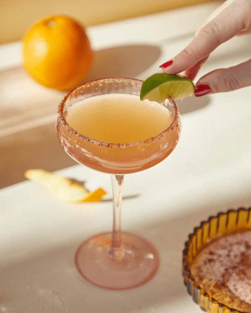 Coupe de champagne Lou blush