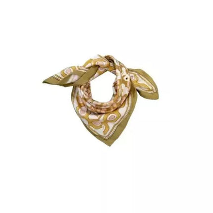 Petit foulard love explorer flower kaki